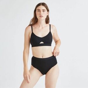 Richer Poorer Black Bralette and High-Waist Brief Set